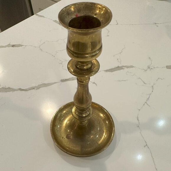 VTG Brass Candelabra Style Tapered Candle Solo Gold England  (1) EUC - Picture 6 of 6